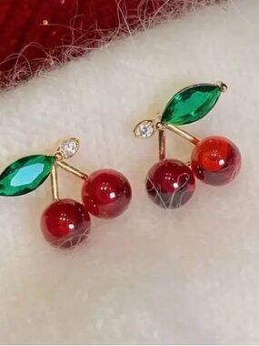 Modcloth Marbella Cherry Earrings
